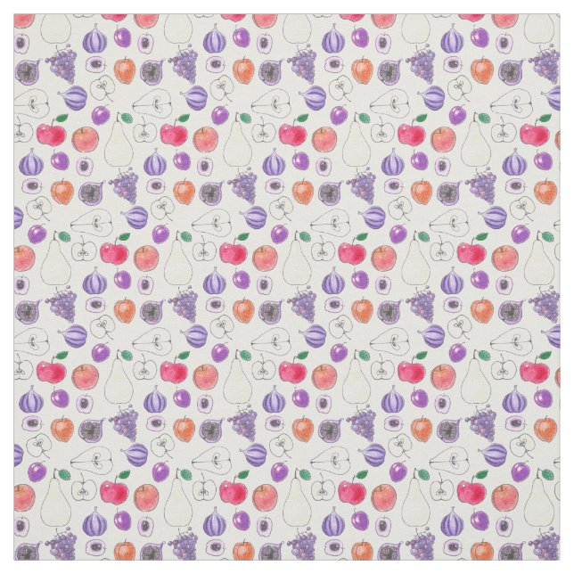 Fruit pattern fabric (Swatch)