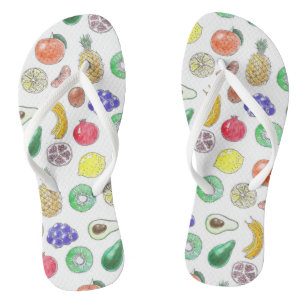Fruit pattern jandals