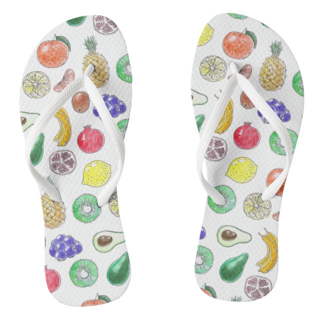 Fruit pattern jandals (Footbed)