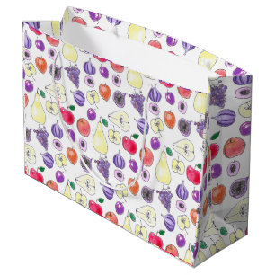 Fruit pattern large gift bag