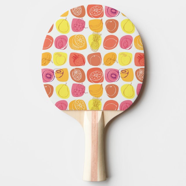 Fruit pattern ping pong paddle (Front)