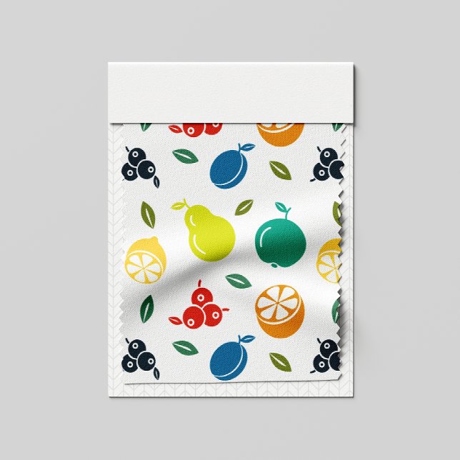 Fruit Pattern, Plum, Orange, Lemon, Pear, Apple Fabric (Creator Uploaded)