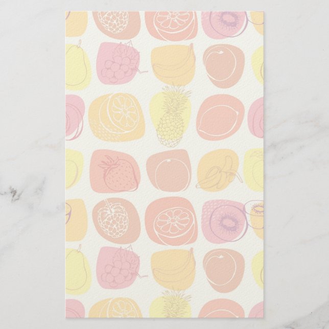 Fruit pattern stationery (Front)