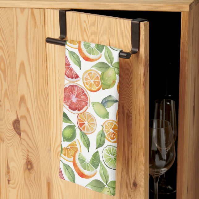 Fruit Pattern Tea Towel (Thirds Fold)