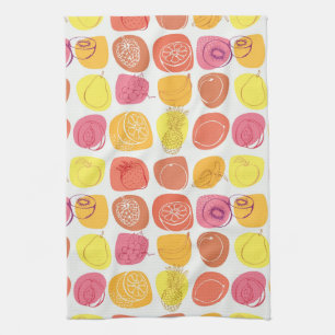 Fruit pattern tea towel