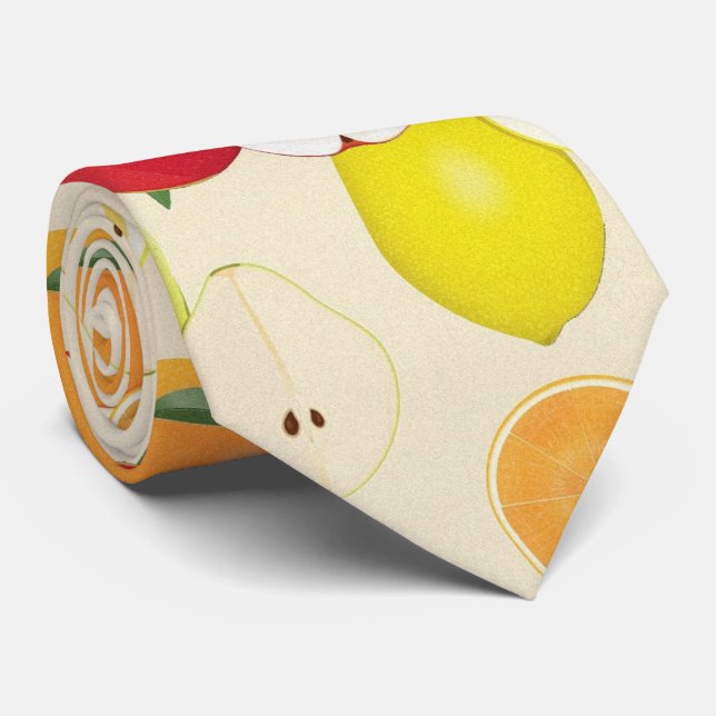 Fruit Pattern Tie (Rolled)