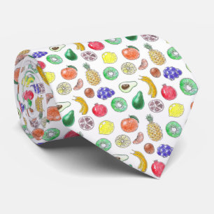 Fruit pattern tie