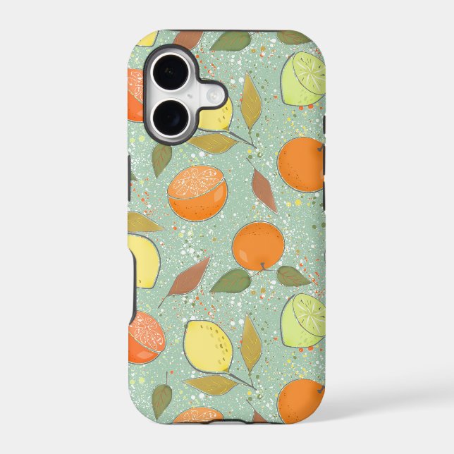 Fruit pattern with lemons, oranges (Back)