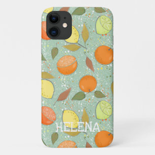 Fruit pattern with lemons, oranges Case-Mate iPhone case