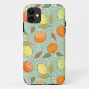 Fruit pattern with lemons, oranges Case-Mate iPhone case