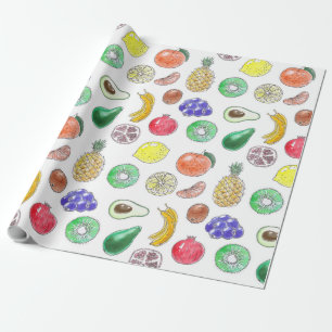 Fruit pattern wrapping paper