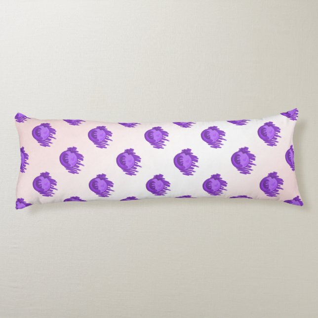 Fruit Patterns Blueberries and Cream Body Cushion (Back)