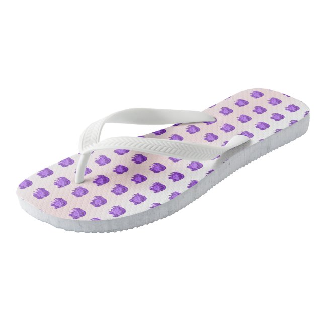 Fruit Patterns Blueberries and Cream for Her Jandals (Angled)
