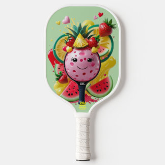 Fruit Pickleball Party – Cute Kawaii Paddle with S