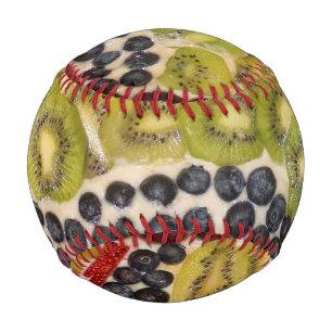 Fruit Pizza Close-Up Photo Baseball