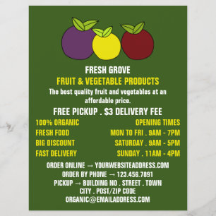 Fruit Plums, Greengrocers Advertising Flyer