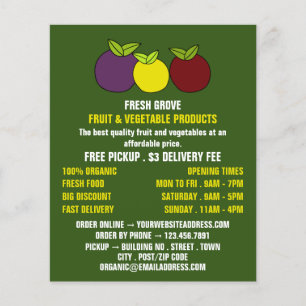 Fruit Plums, Greengrocers Advertising Flyer