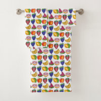 Fruit Print Strawberry Watermelon Banana Grapes