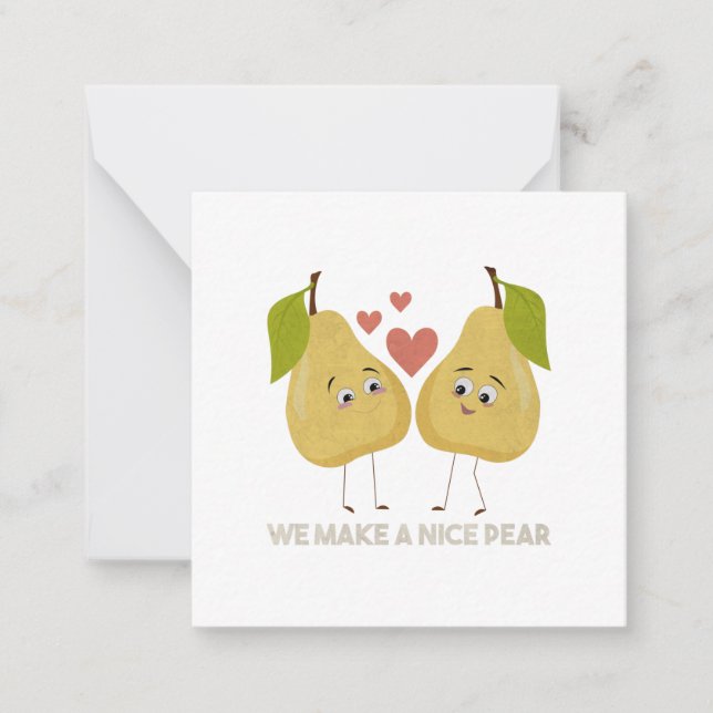 Fruit Pun: We Make a Nice Pear Card (Front)