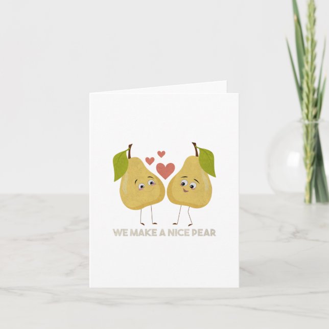 Fruit Pun: We Make a Nice Pear Note Card (Front)