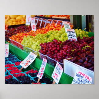 Fruit rainbow poster