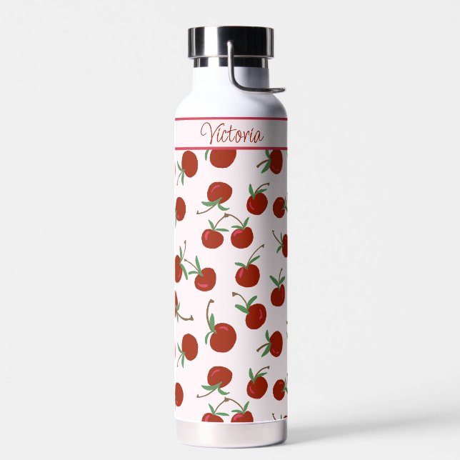 Fruit Red Cherries  Water Bottle (Left)
