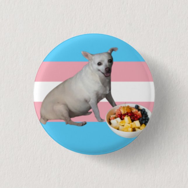 Fruit salad 3 cm round badge (Front)