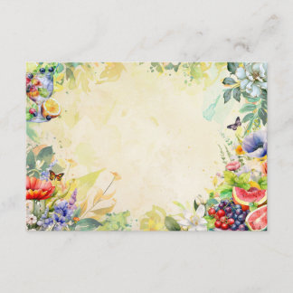 Fruit Salad Blank Recipe Card