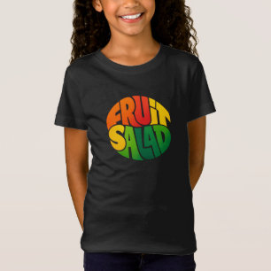 FRUIT SALAD – Bold Circular Typography Design T-Shirt