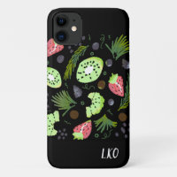 Fruit Salad Kiwi Watermelon Greenery Illustration
