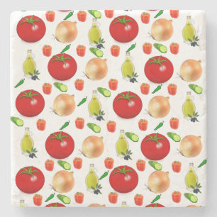Fruit Salad Marble Stone Coaster
