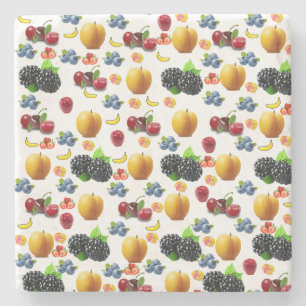 Fruit Salad Marble Stone Coaster