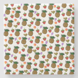 Fruit Salad Marble Stone Coaster