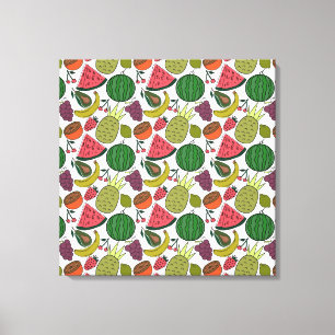 Fruit seamless pattern   Fruit surface pattern 15 Canvas Print