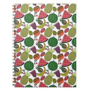 Fruit seamless pattern   Fruit surface pattern 15 Notebook
