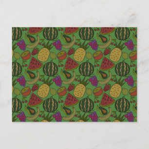 Fruit seamless pattern Fruit surface pattern 19 Postcard
