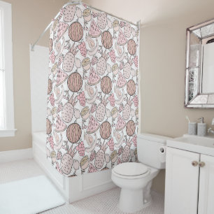 Fruit seamless pattern Fruit surface pattern 1 Shower Curtain