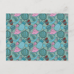 Fruit seamless pattern   Fruit surface pattern 20 Postcard