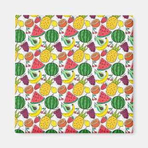 Fruit seamless pattern Fruit surface pattern 22 Magnet