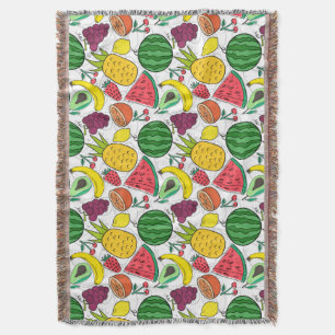 Fruit seamless pattern   Fruit surface pattern 22 Throw Blanket
