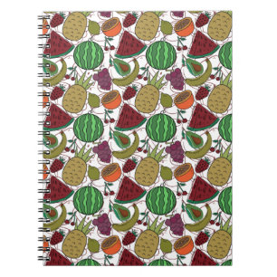 Fruit seamless pattern Fruit surface pattern 25 Notebook