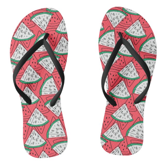 Fruit seamless pattern | Fruit surface pattern 30 Jandals (Footbed)