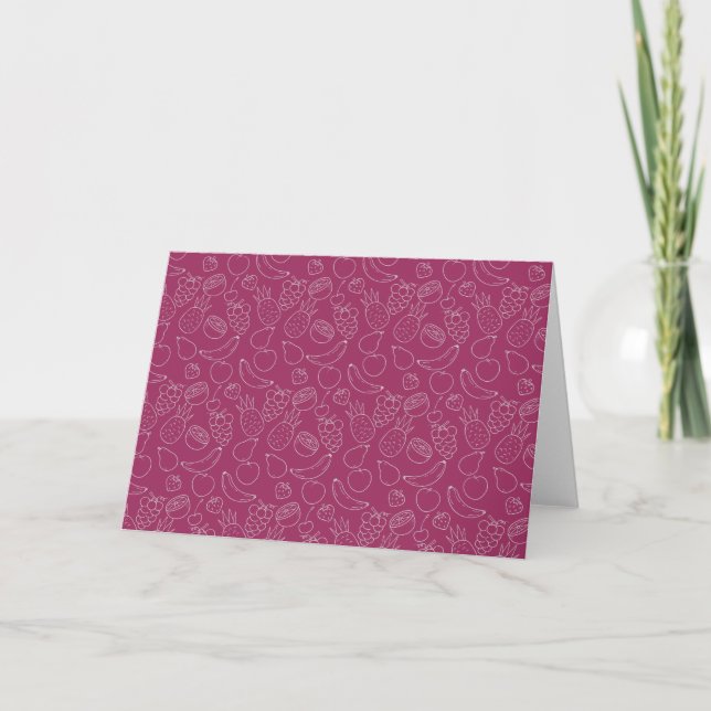 Fruit seamless pattern | Fruit surface pattern 32 Card (Front)