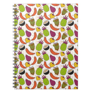 Fruit seamless pattern Fruit surface pattern 34 Notebook