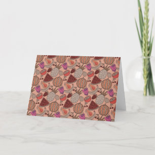 Fruit seamless pattern   Fruit surface pattern 45 Card