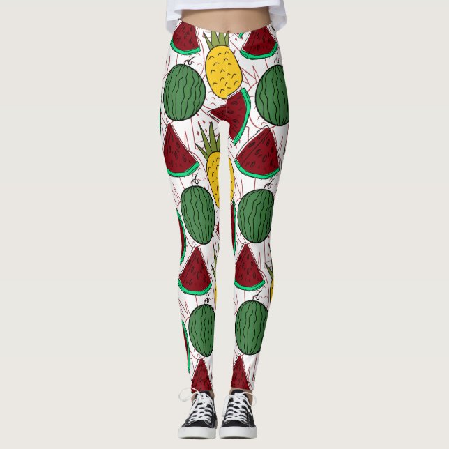 Fruit seamless pattern | Fruit surface pattern 46 Leggings (Front)