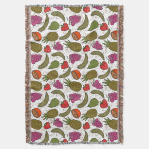 Fruit seamless pattern   Fruit surface pattern 48 Throw Blanket