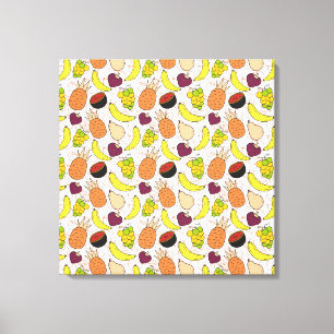 Fruit seamless pattern   Fruit surface pattern 50 Canvas Print