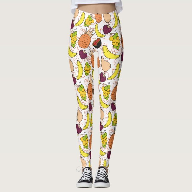 Fruit seamless pattern | Fruit surface pattern 50 Leggings (Front)