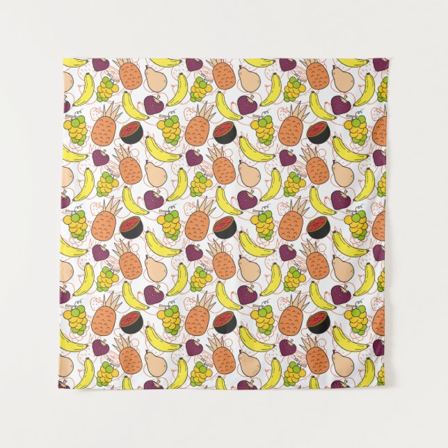 Fruit seamless pattern | Fruit surface pattern 50 Tapestry (Front)